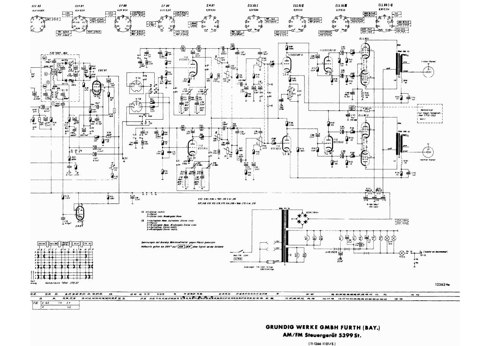 Grundig 5399 schematic