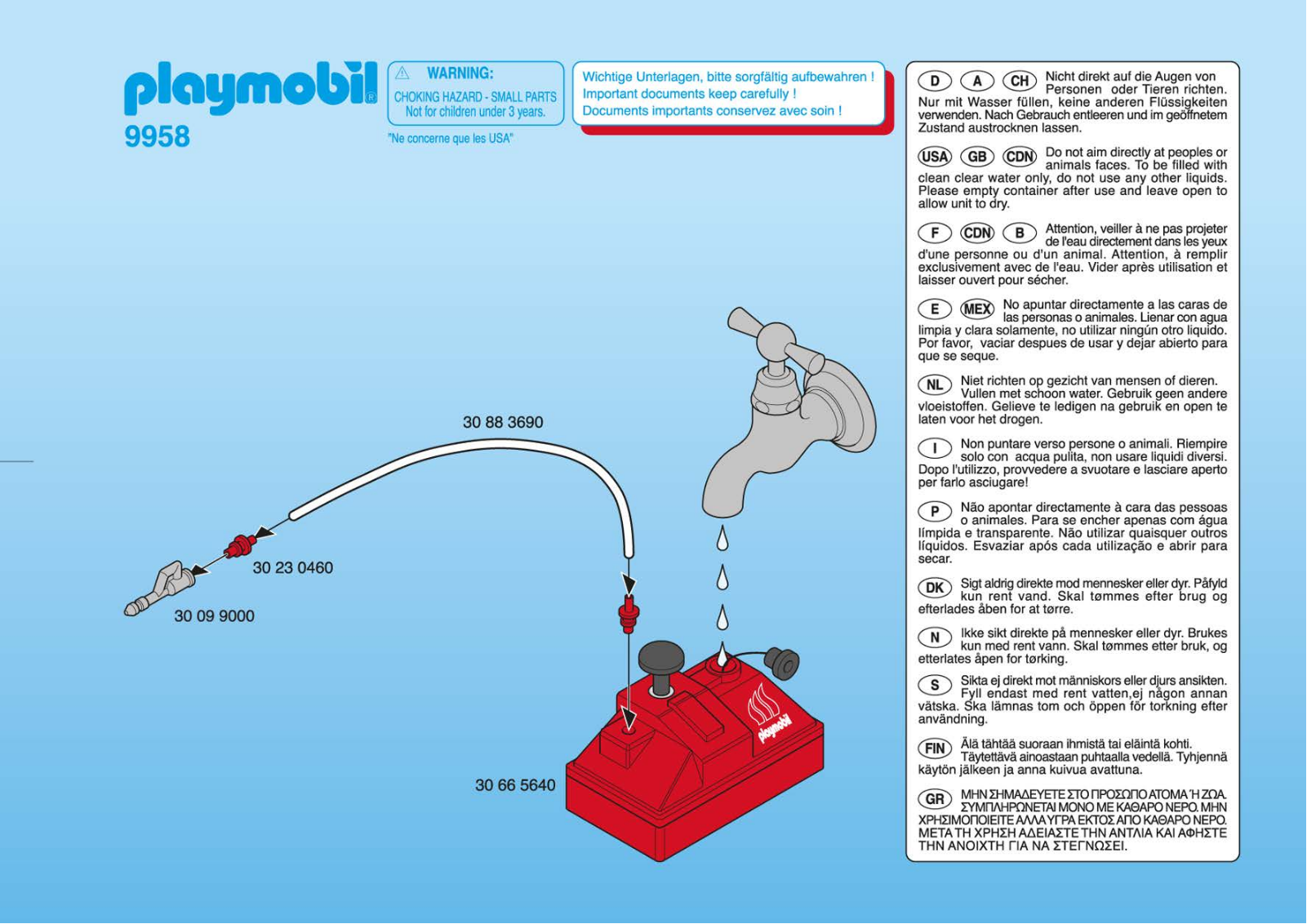 Playmobil 9958 Instructions