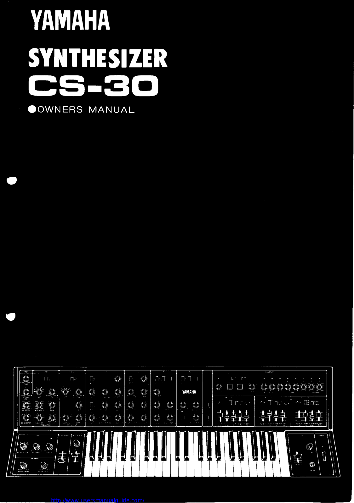 Yamaha Audio CS-30 User Manual