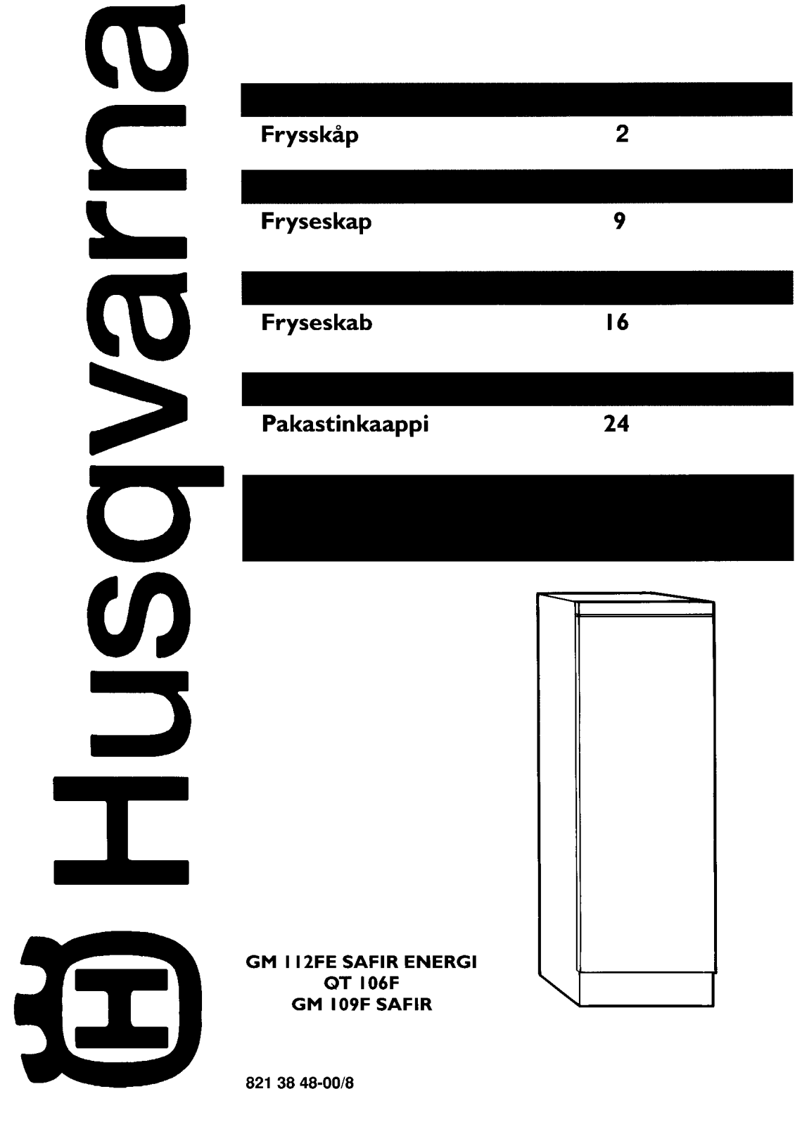 AEG GM109F User Manual