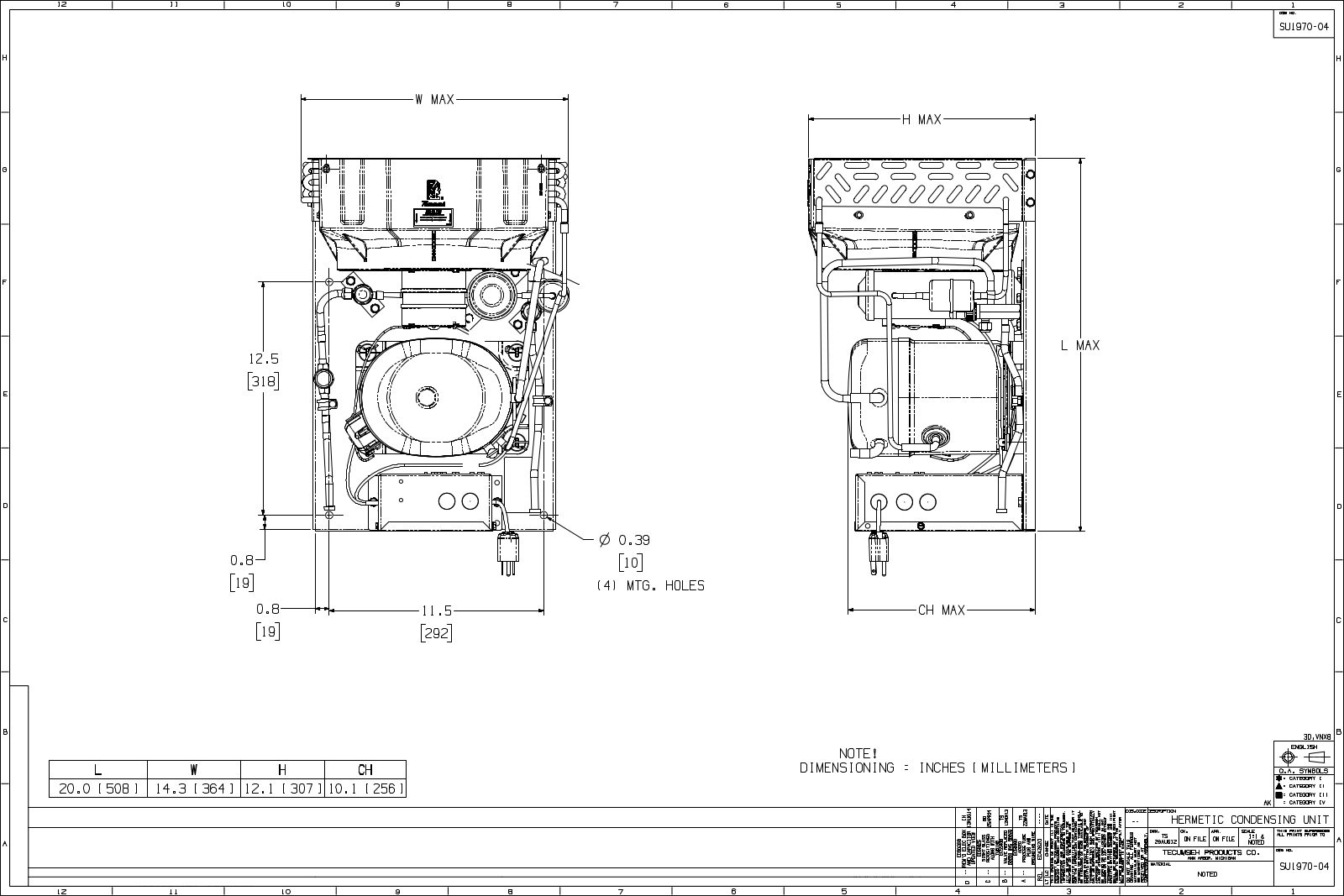 Tecumseh AKA2430ZAADA, AKA2430ZAADC, AKA2430ZAADG, AKA2430ZAADH, AKA2430ZAADJ Drawing Data - ManualMachine.com