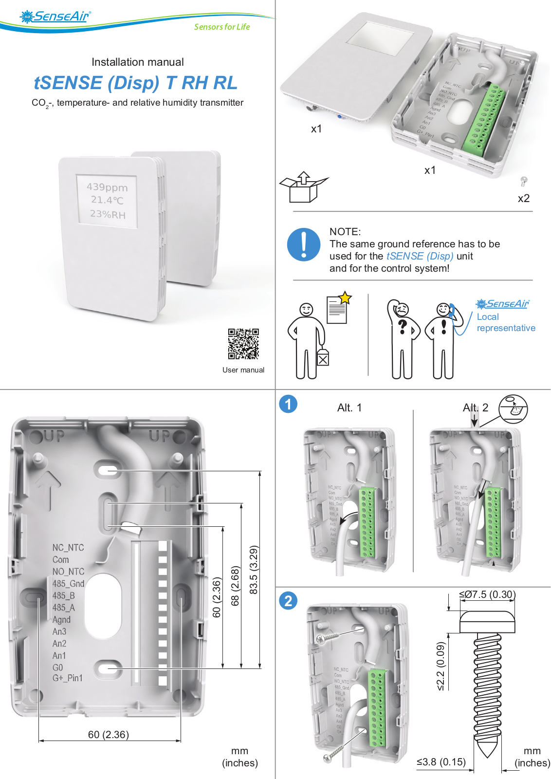 ACI-Automation Components tSENSE Instruction Sheet