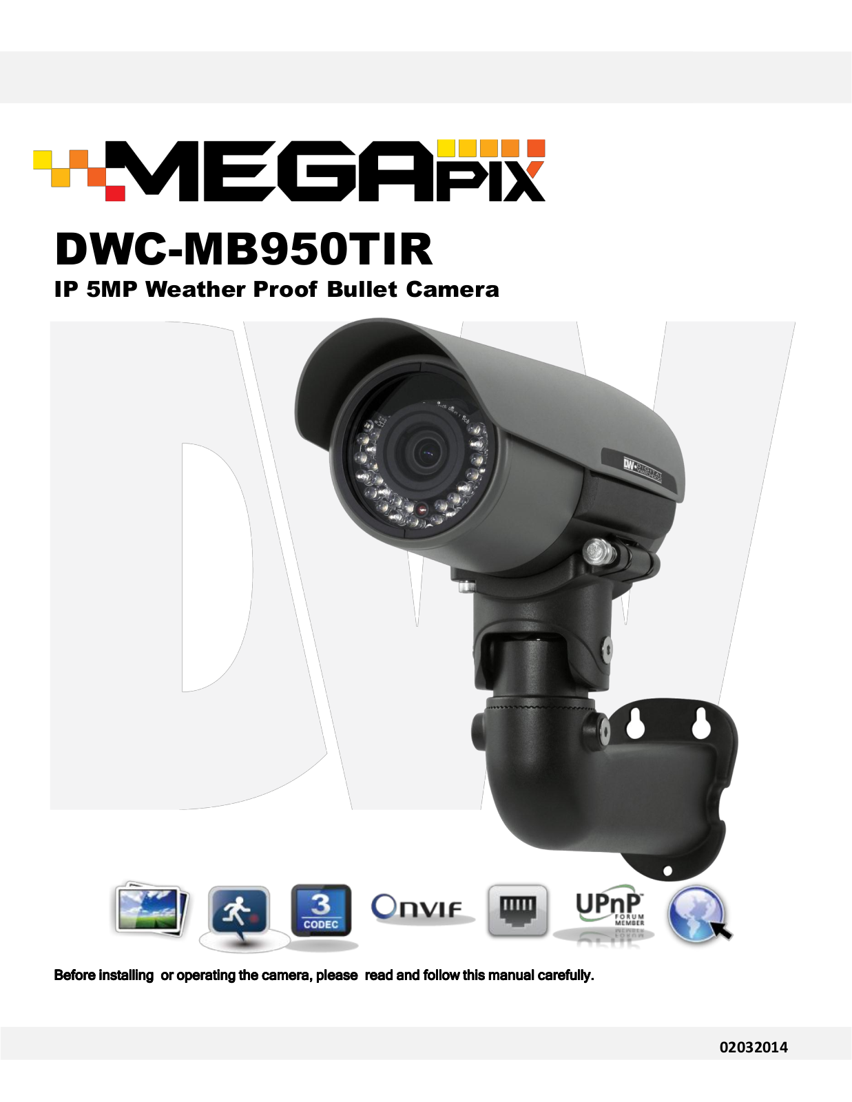 Digital Watchdog DWC-MB950TIR User Manual