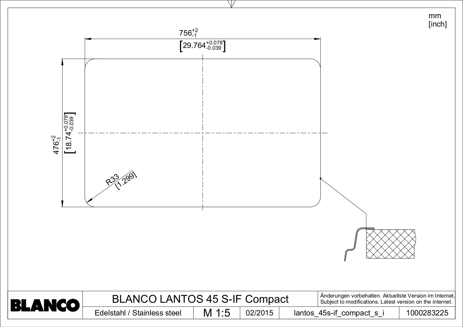 Blanco Lantos 45 S-IF Compact Schematics