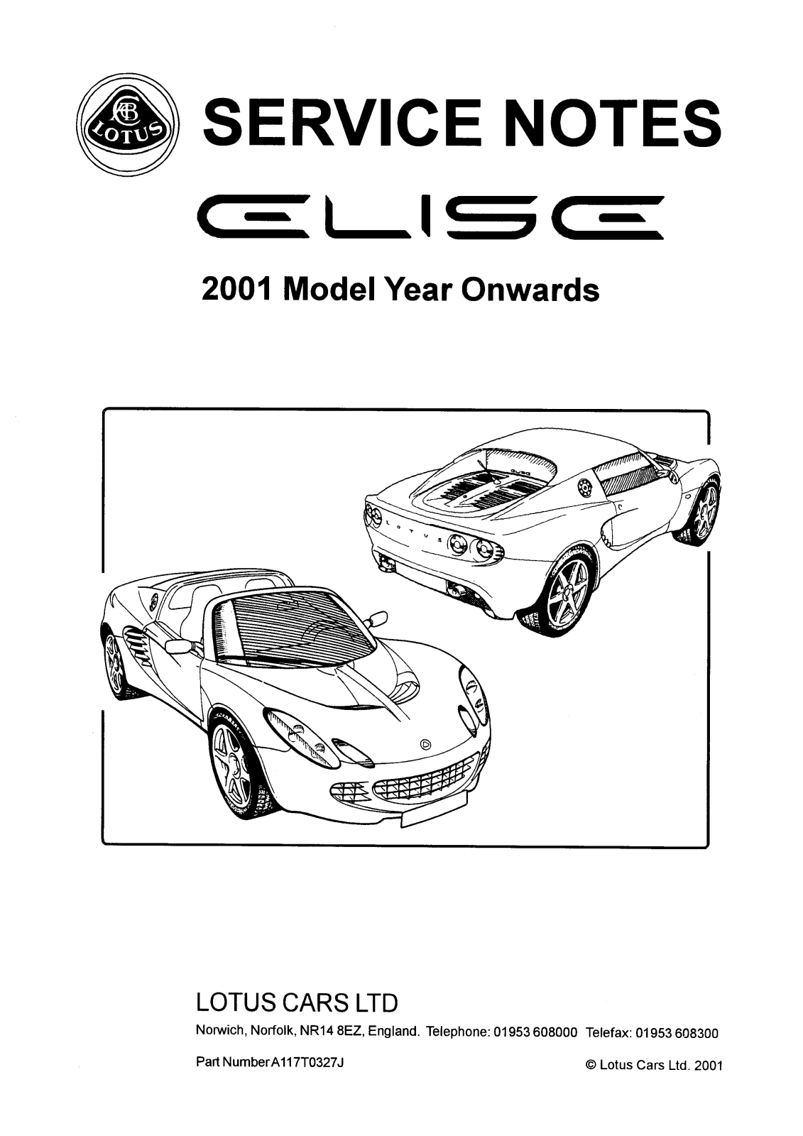 Lotus Elise 2001 2005 User Manual