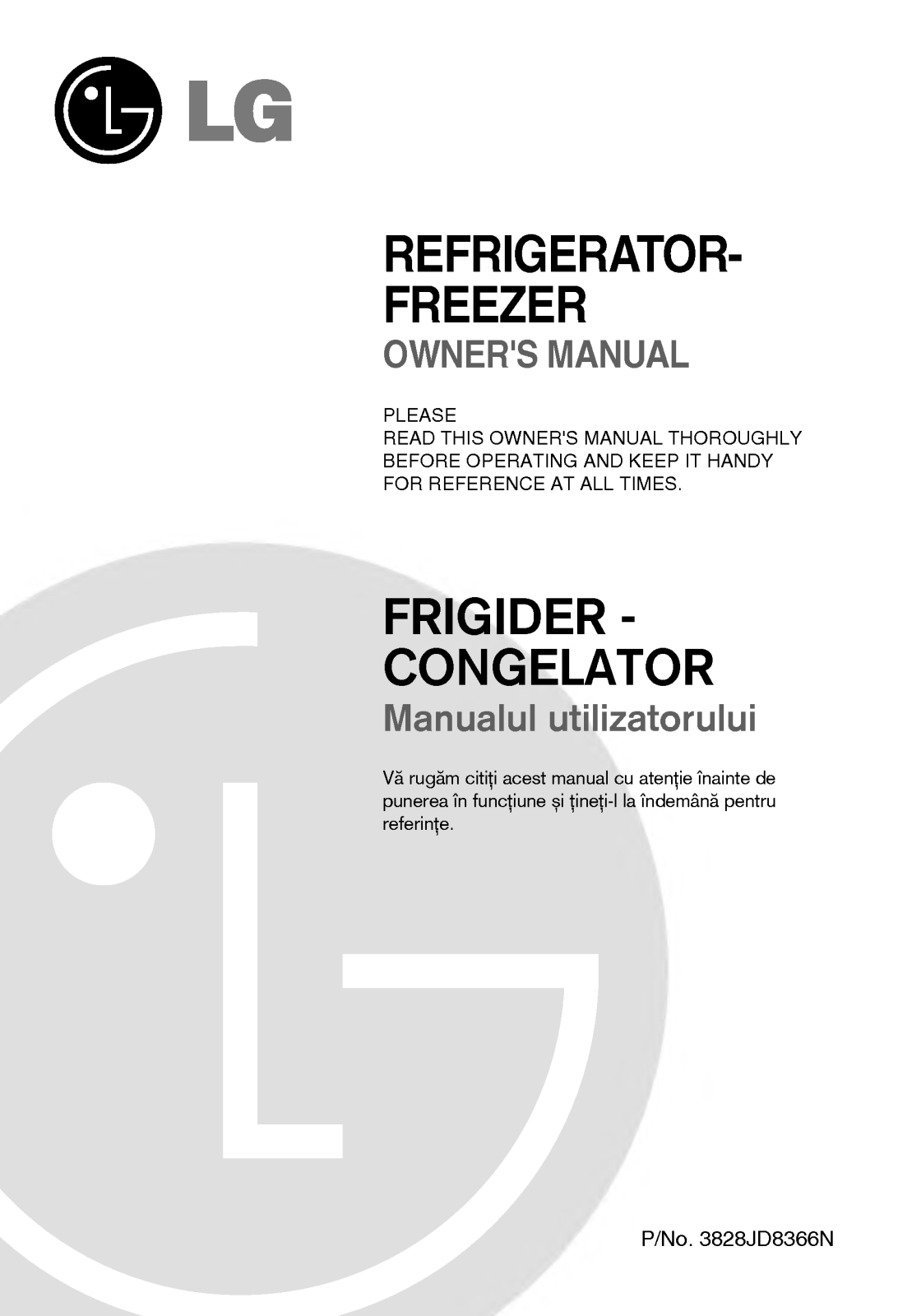 Lg GR-372SF Owners Manual