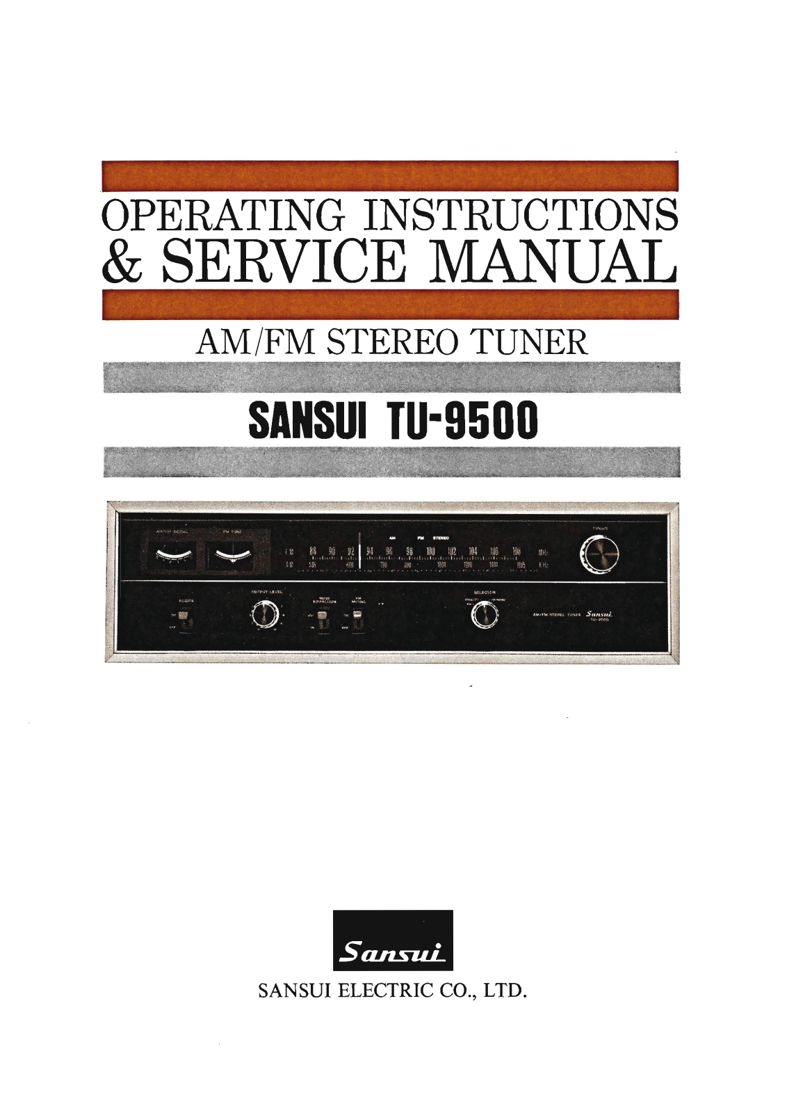 Sansui TU-9500 Service Manual