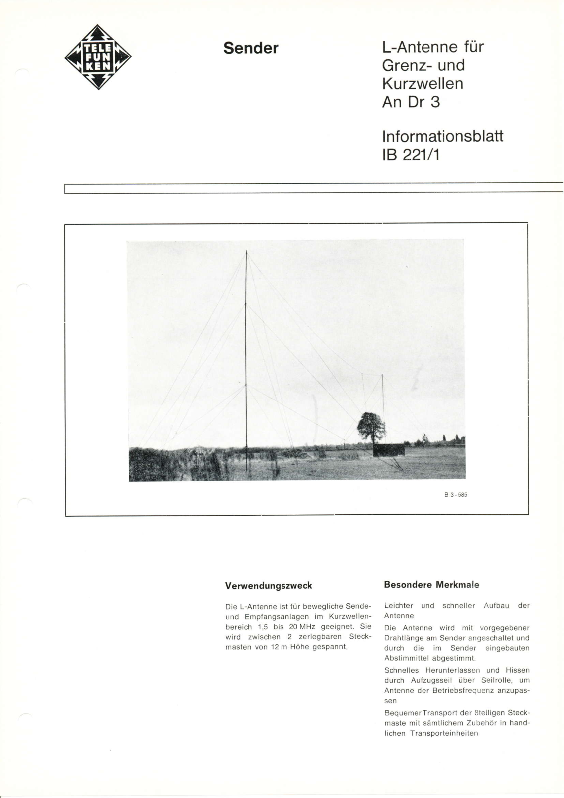 Telefunken An Dr 3 Datasheet - ManualMachine.com