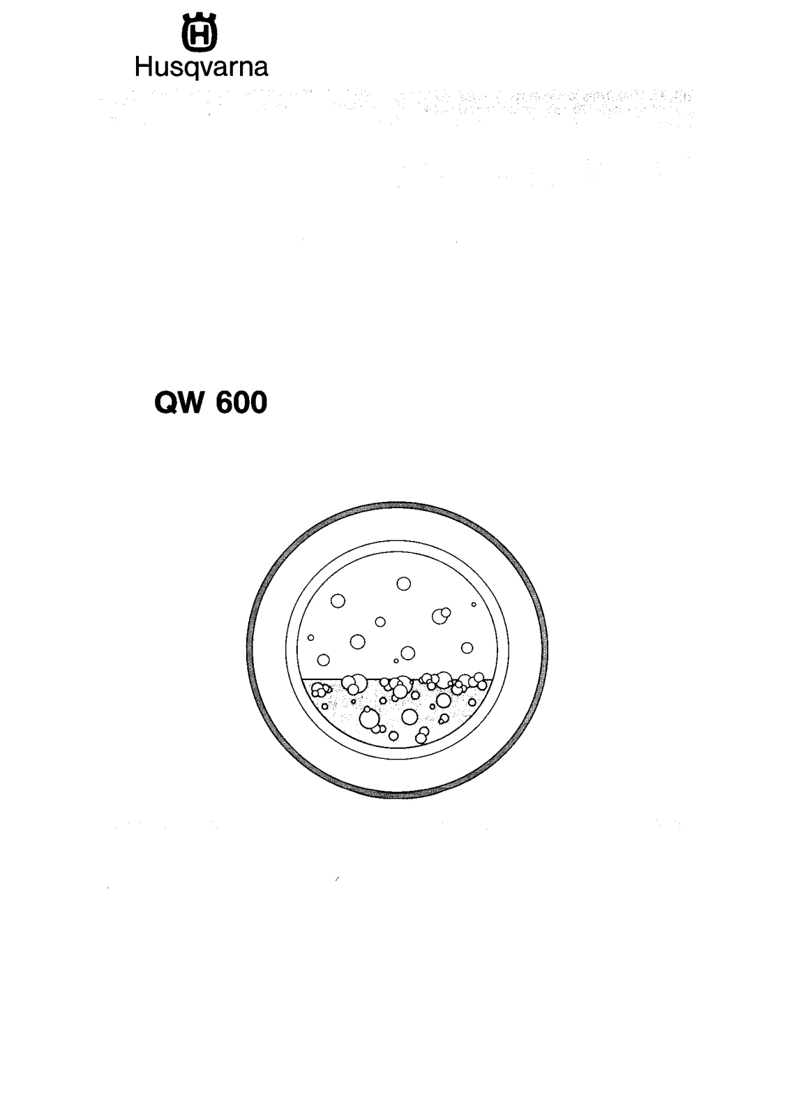 Husqvarna QW600 User Manual