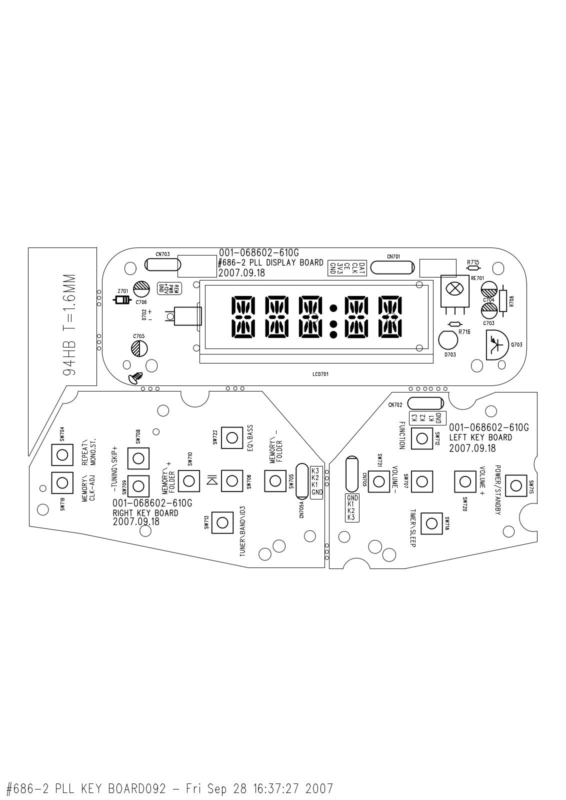 Vitek CDP686 MSU PCB LAYOUT