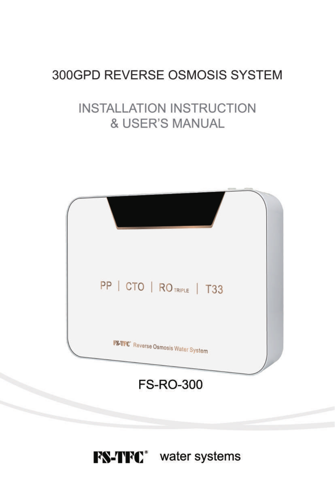 Fs-tfc FS-RO-300 User Manual - ManualMachine.com