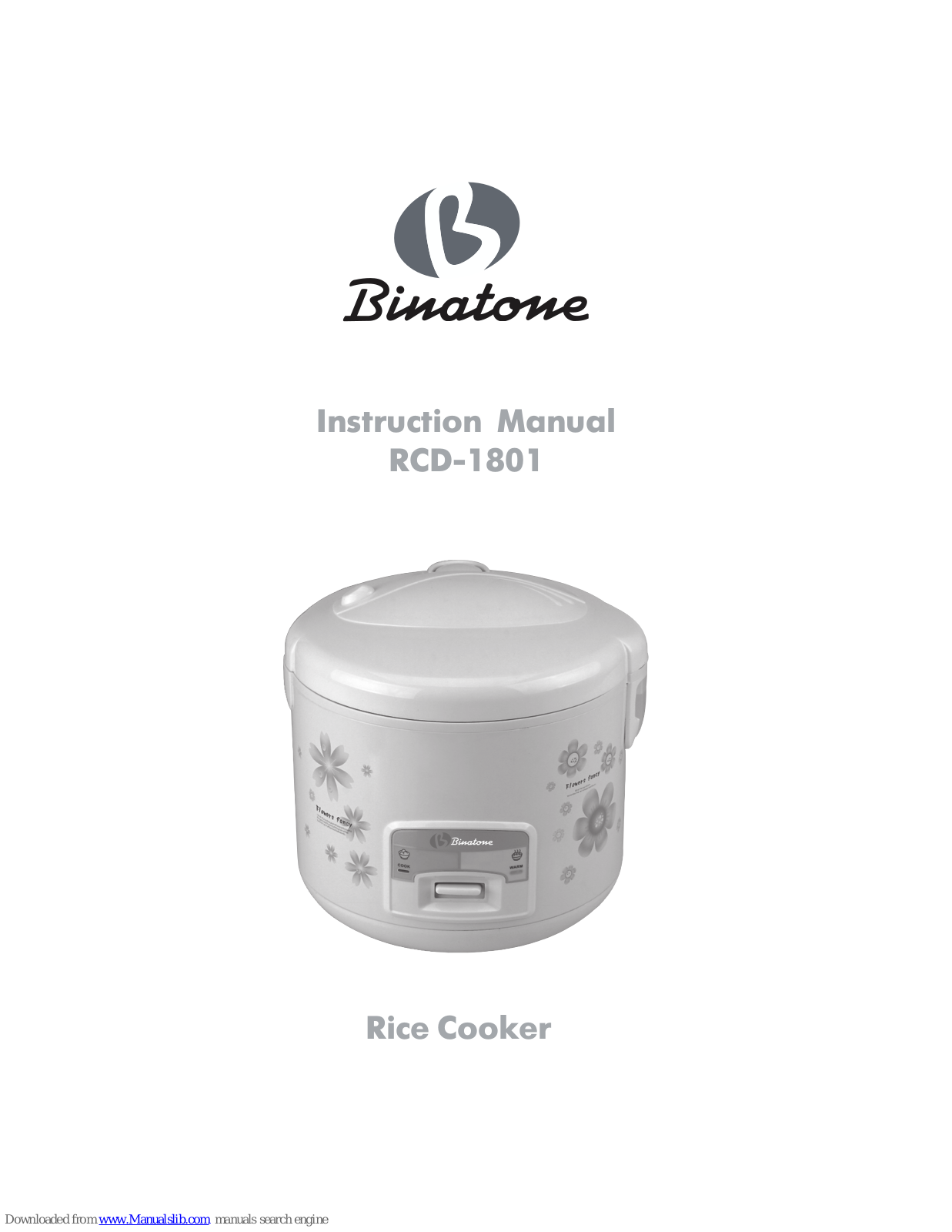 Binatone RCD-1801 Instruction Manual