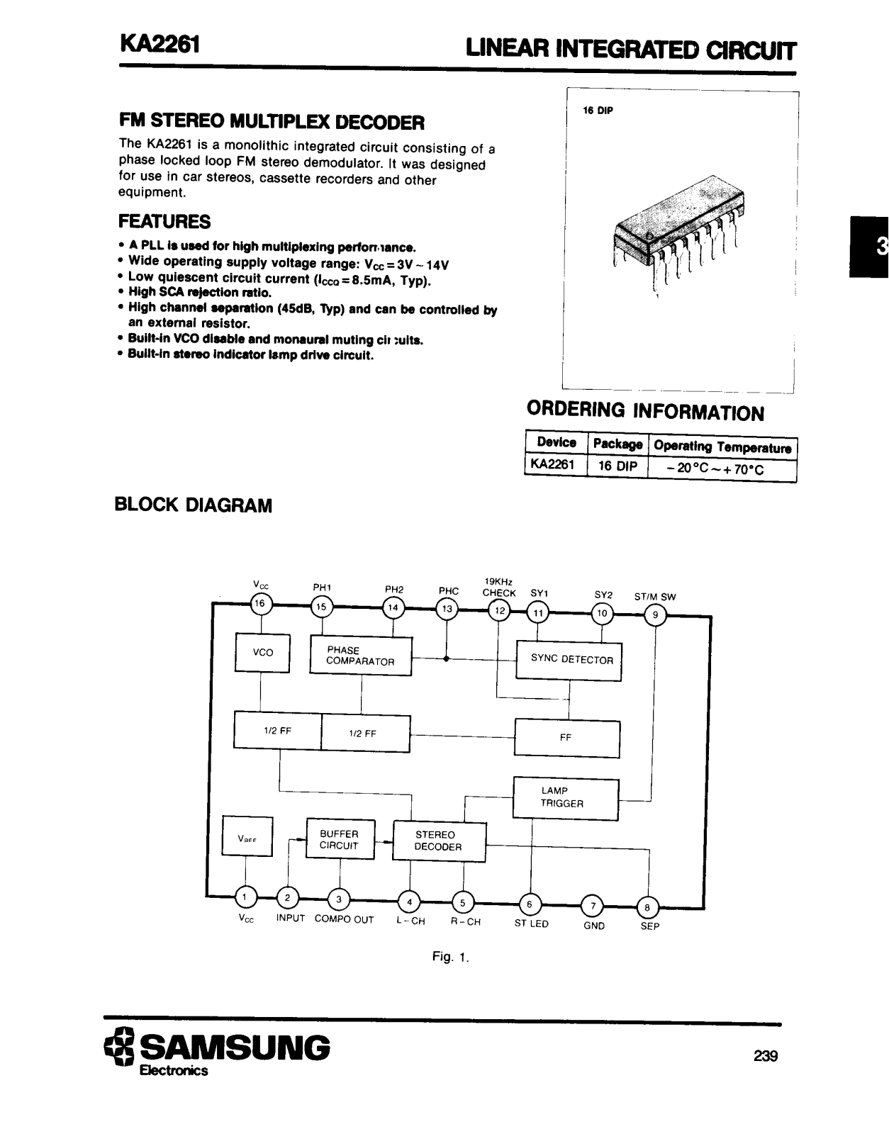 Datasheet KA2261 Specification - ManualMachine.com
