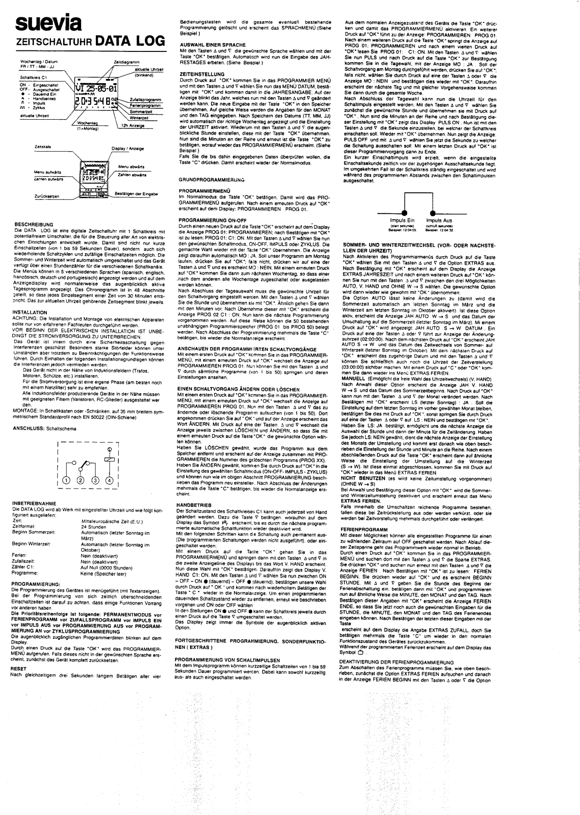 Suevia Data Log I User guide