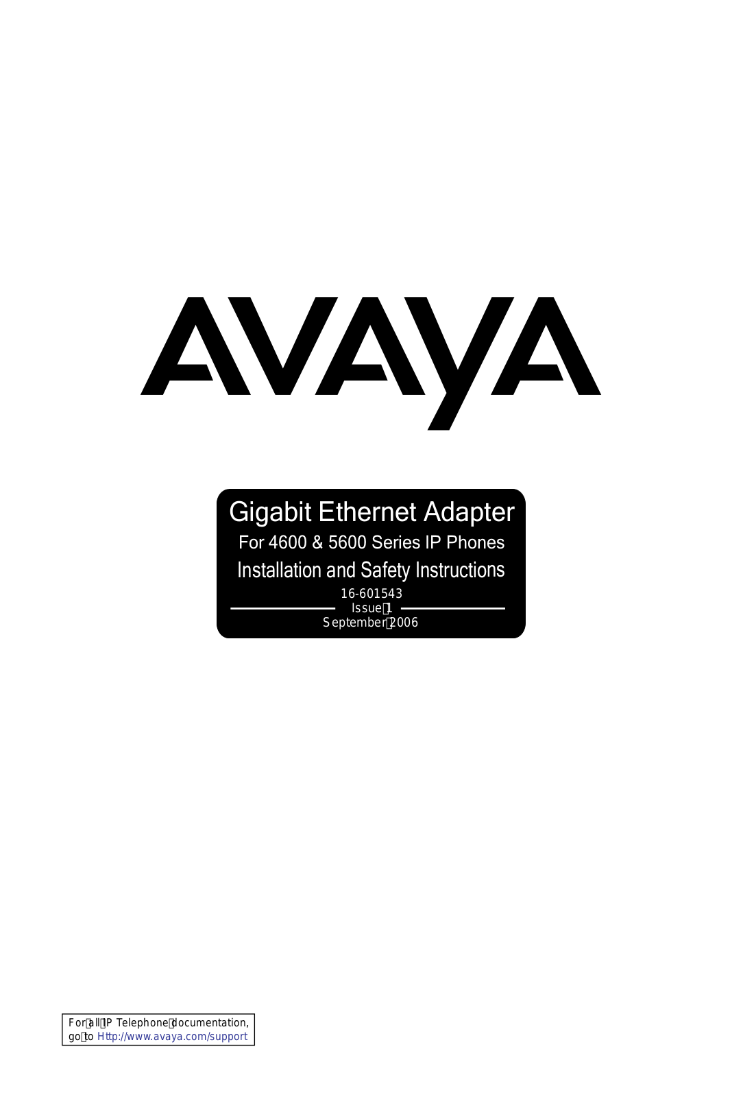 Avaya 5600 User Manual