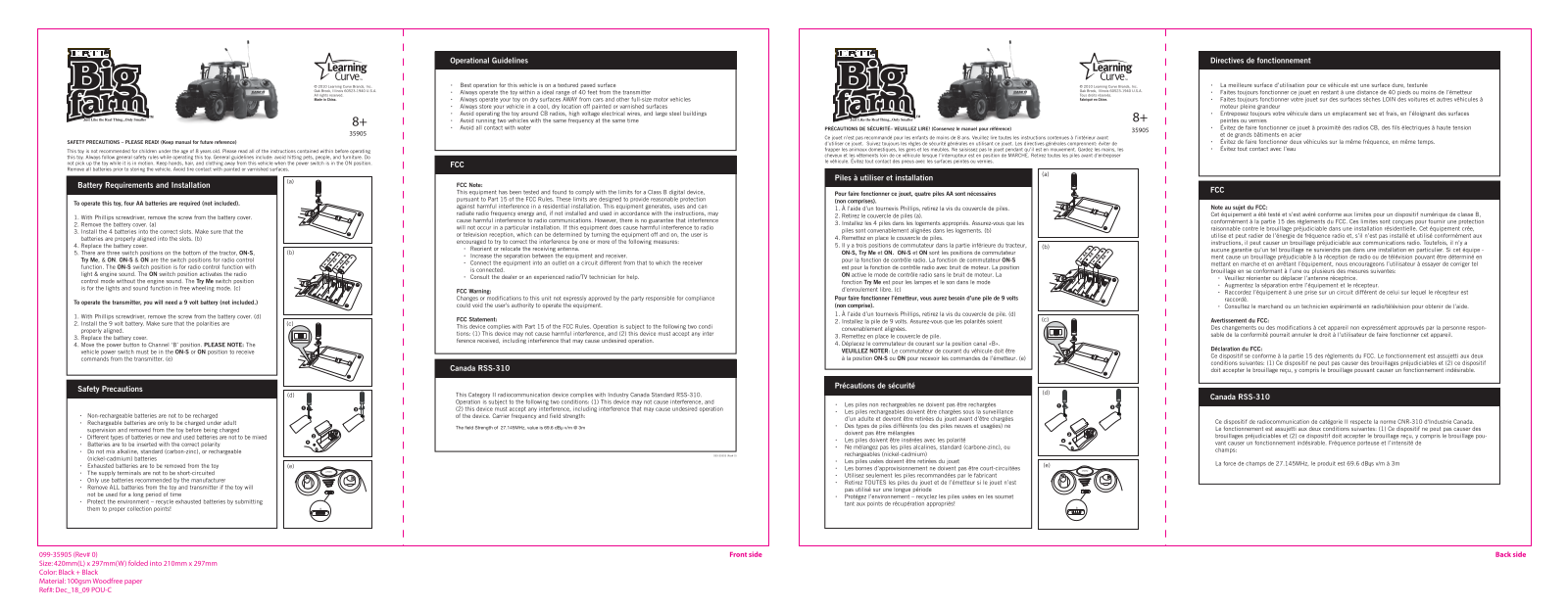 Tomy 35905 T27 User Manual