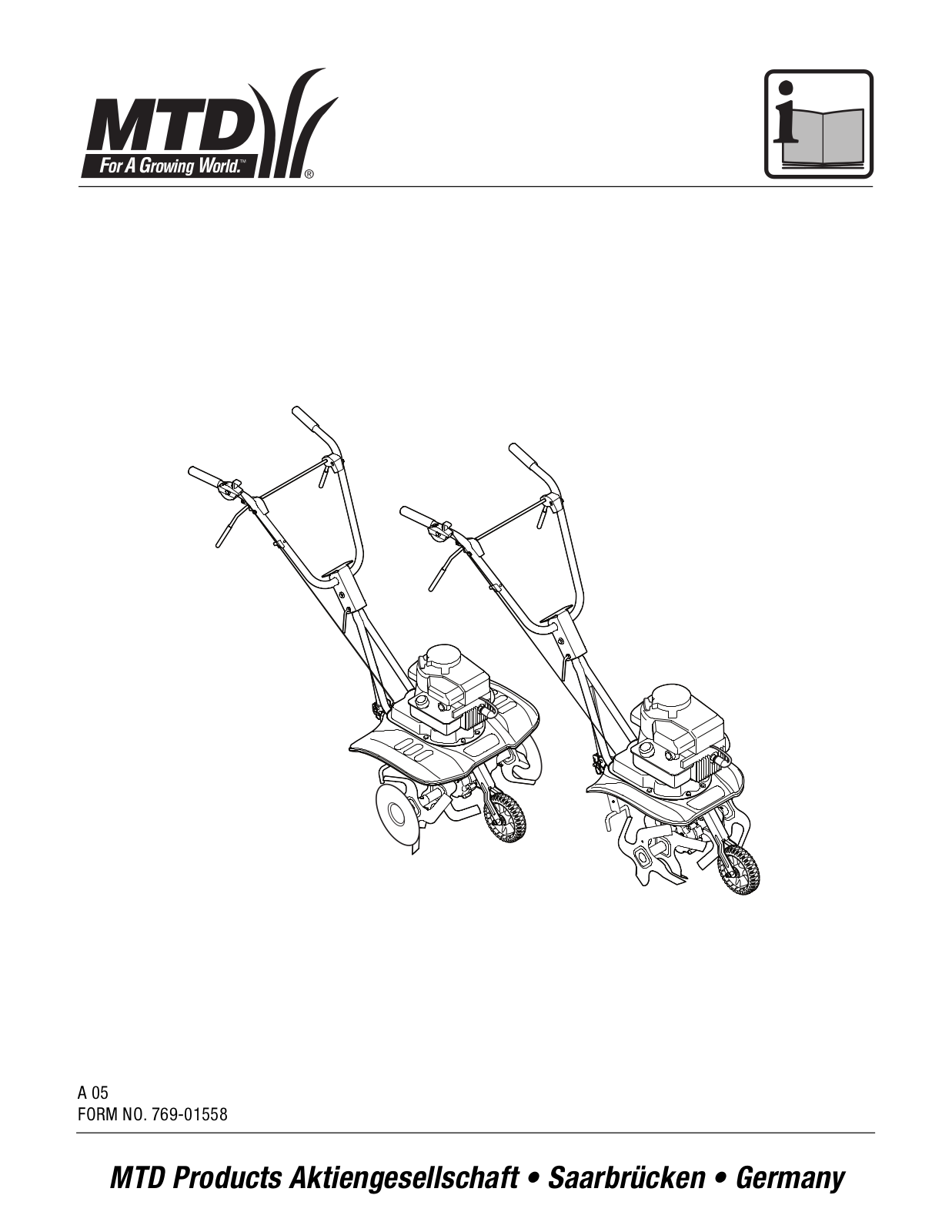 MTD 769-01558 User Manual