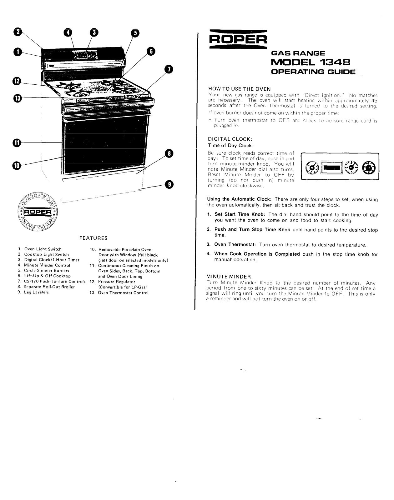 Roper 1348 Owner's Manual - ManualMachine.com