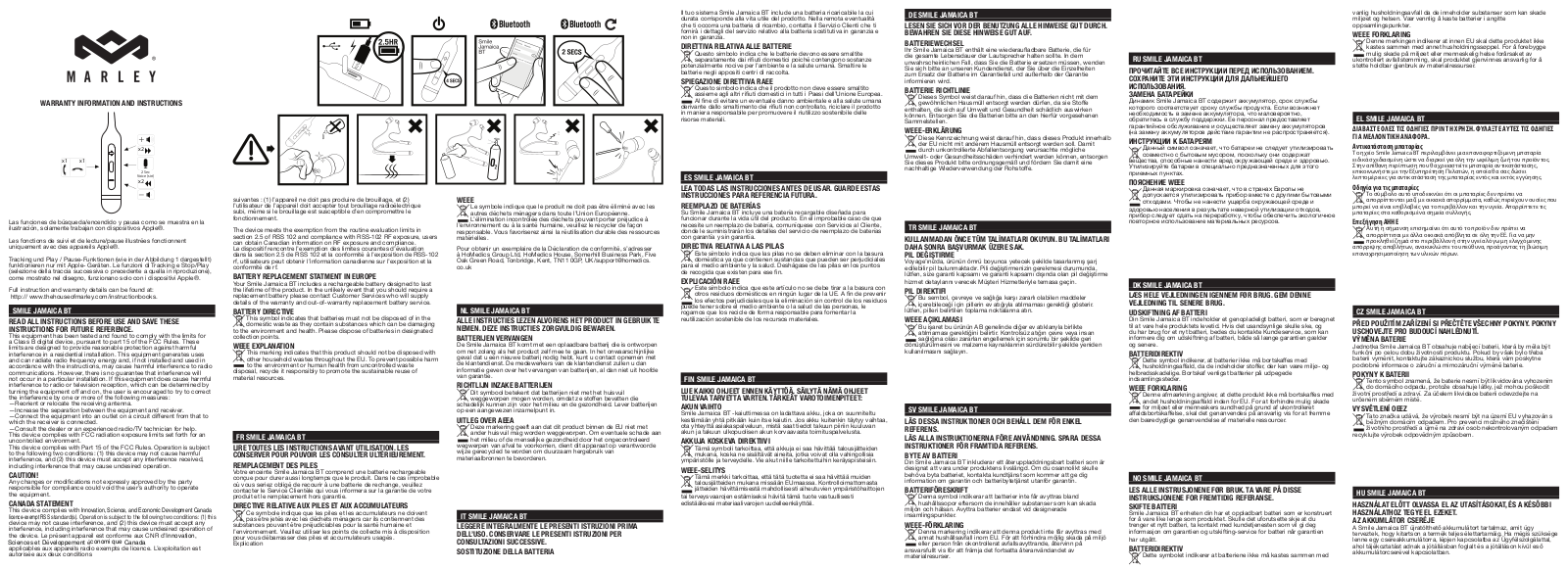 The House of Marley EMJE083 Users manual