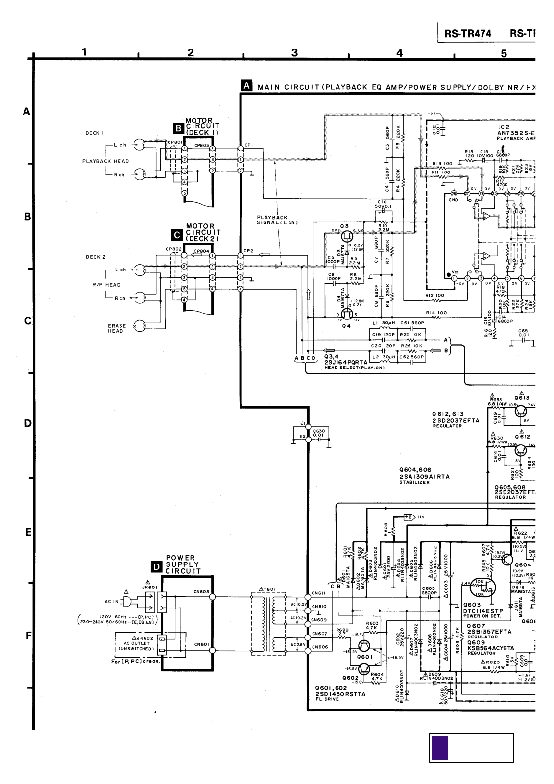 Panasonic RSTR-474 Schematic