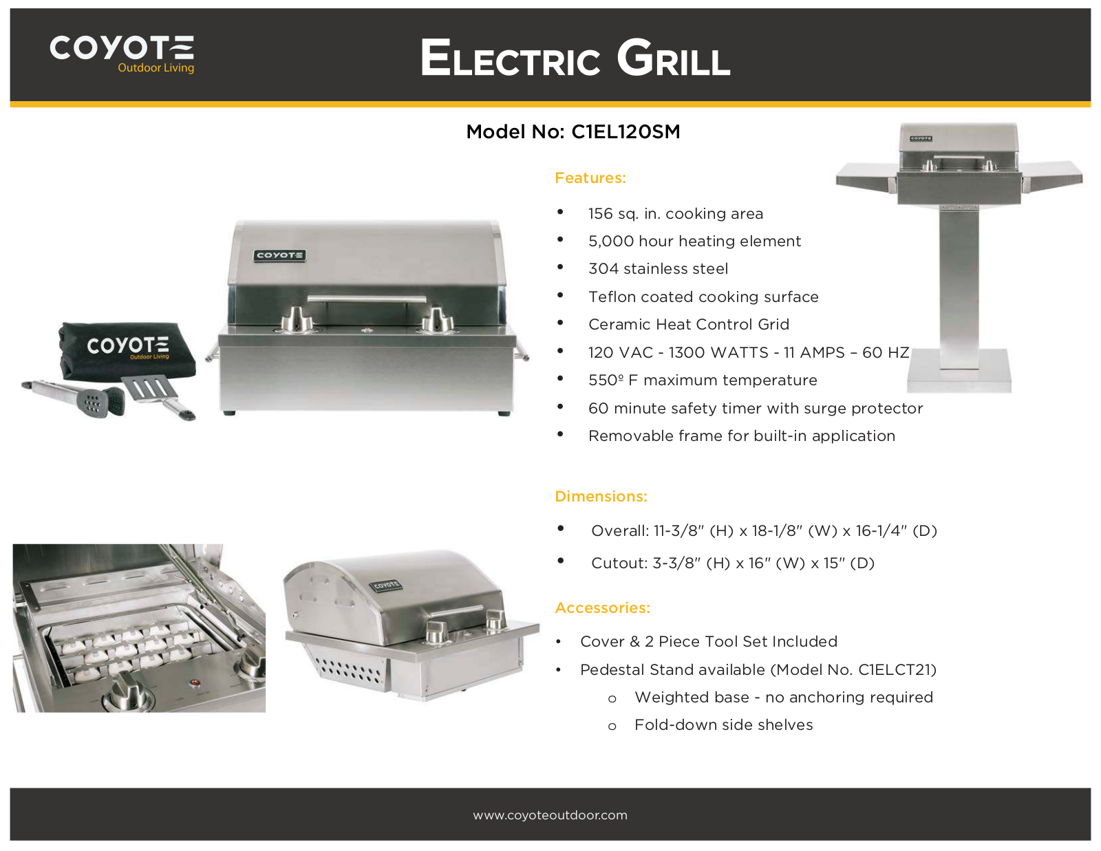 RTA Outdoor Living RTACE3FSB User Manual