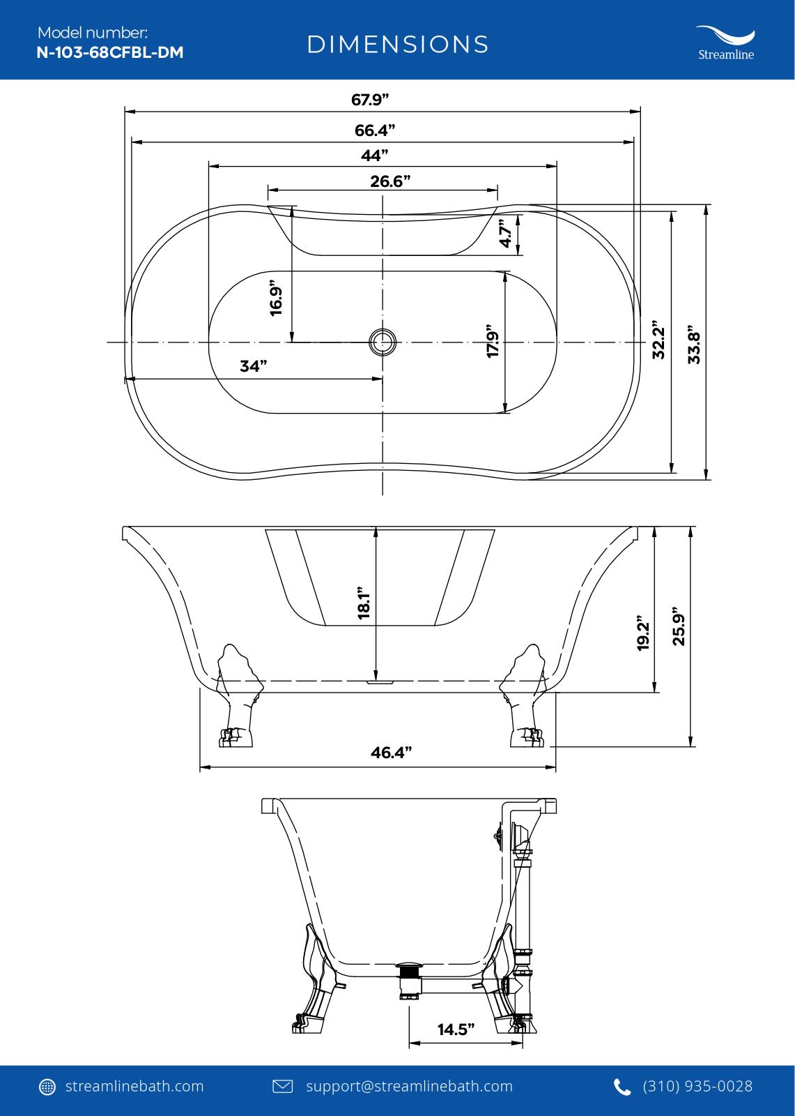 Streamline Bath SLBH8144 Specifications - ManualMachine.com