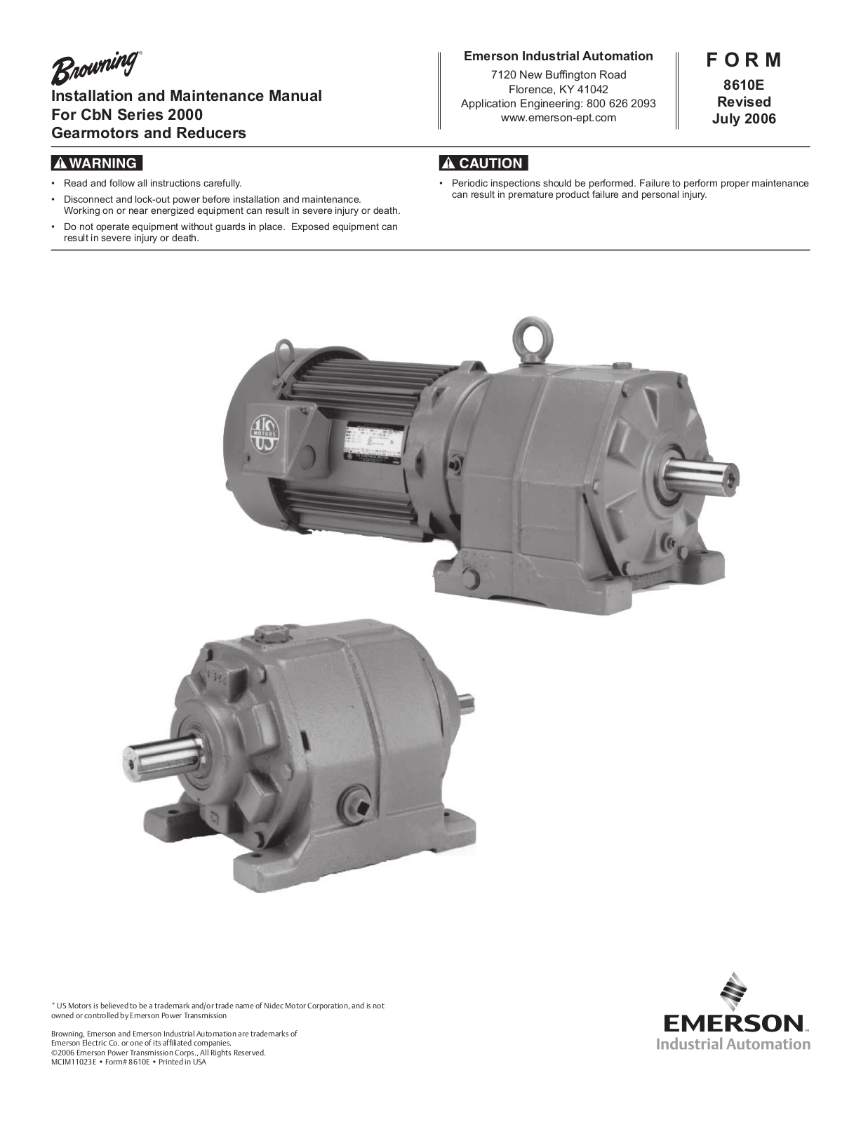 Emerson 8610E User Manual