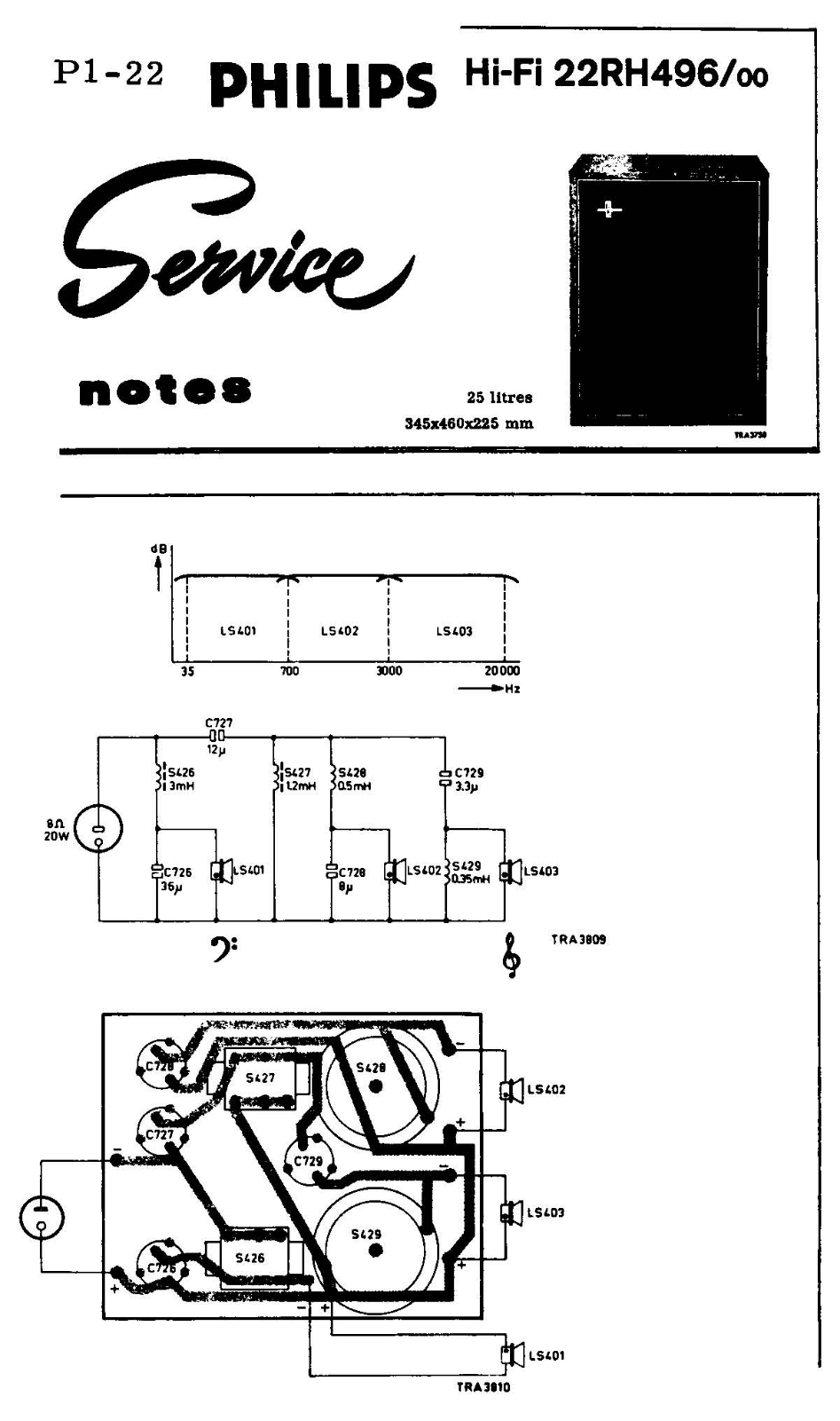 Philips 22-RH-496 Service Manual