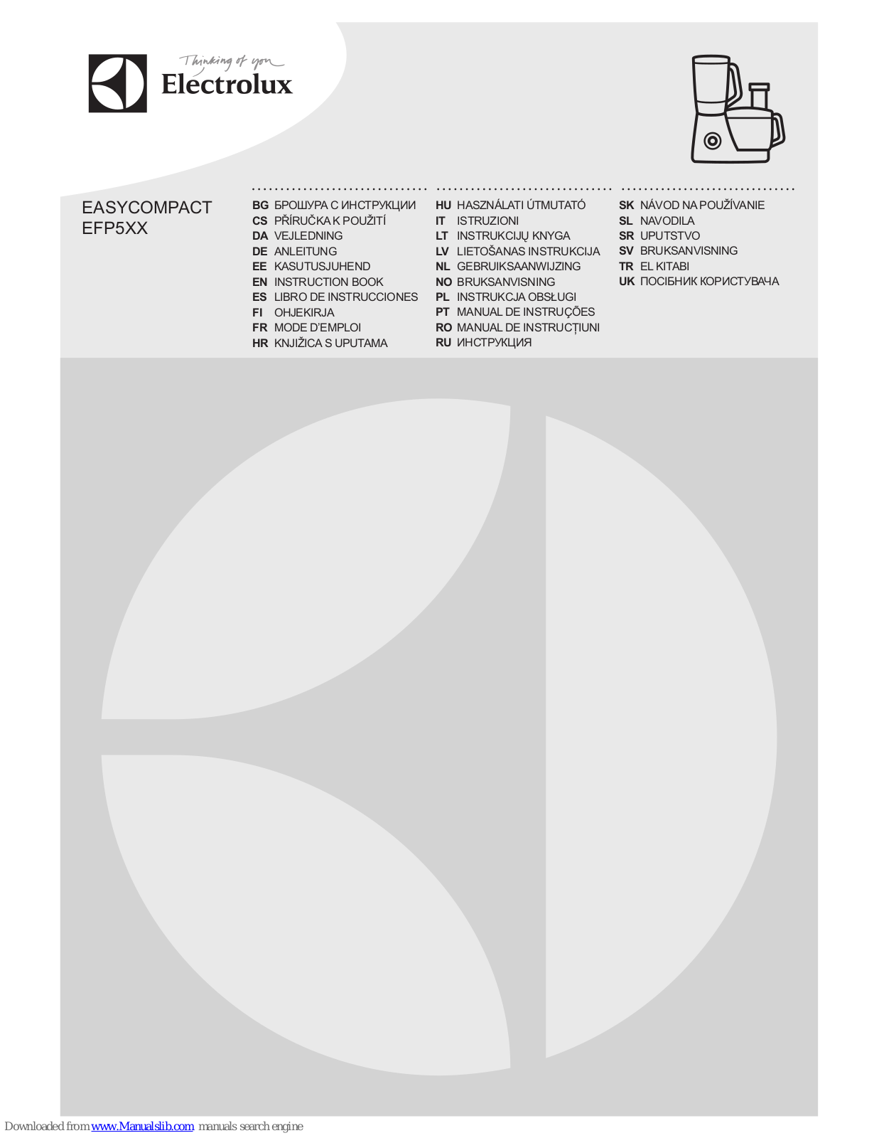 Electrolux EASYCOMPACT EFP5300 Instruction Book - ManualMachine.com