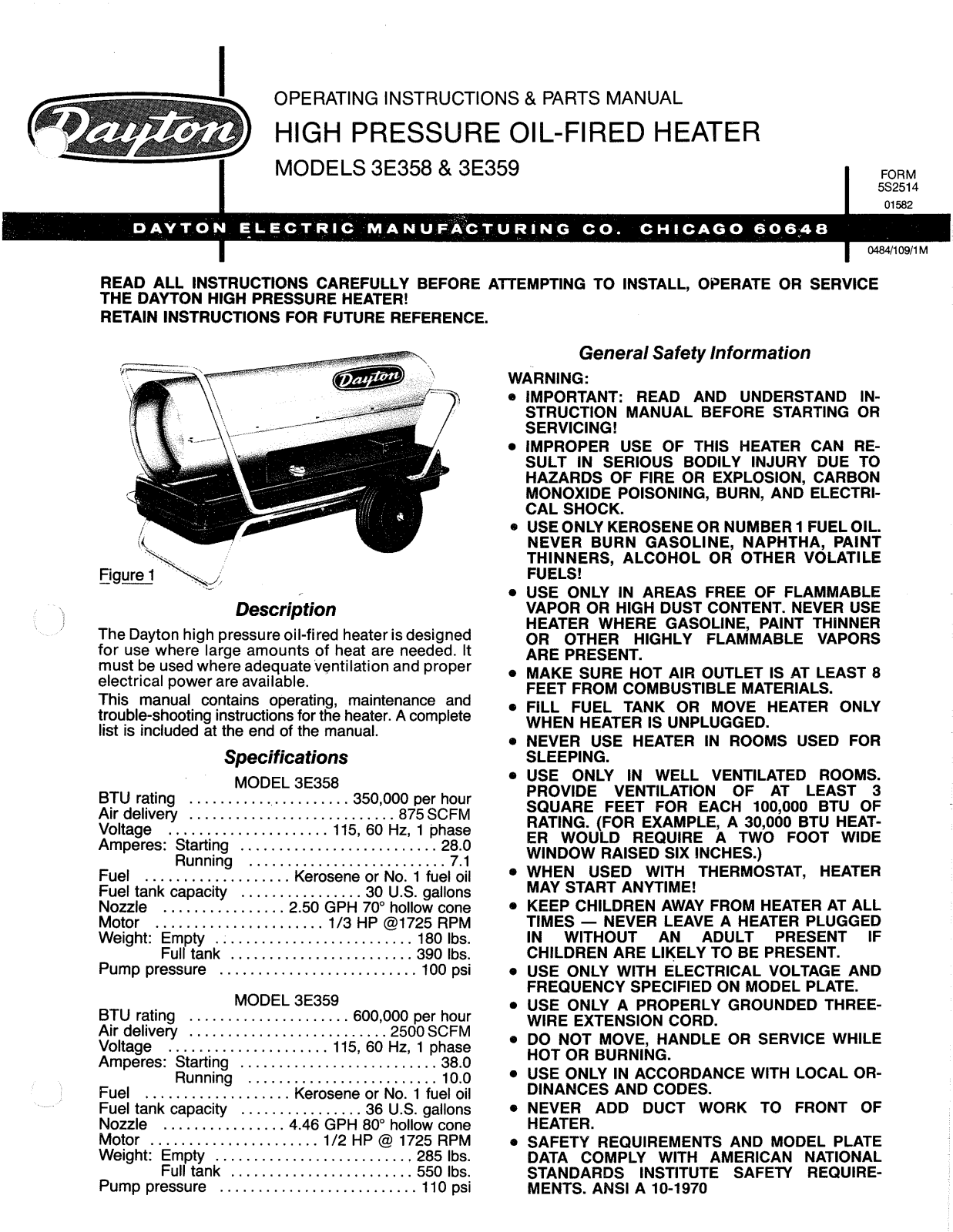 Desa Tech 3E358, 3E359 Owner's Manual