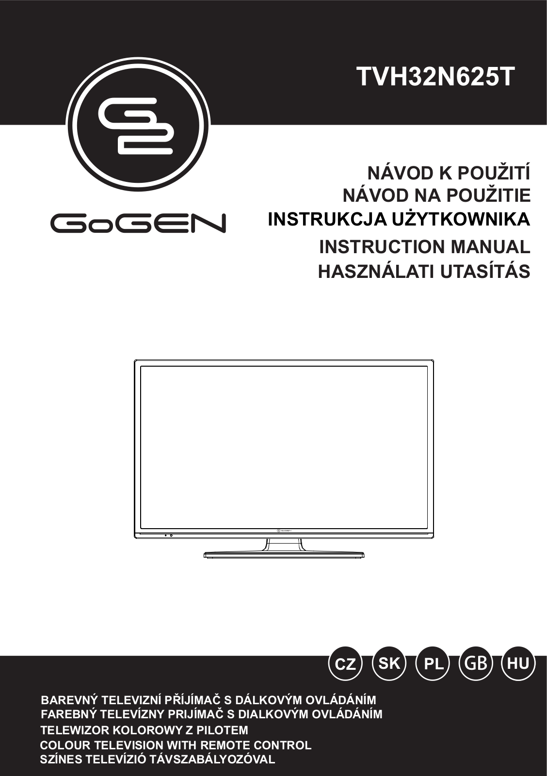 GoGEN TVH 32N625T User Manual