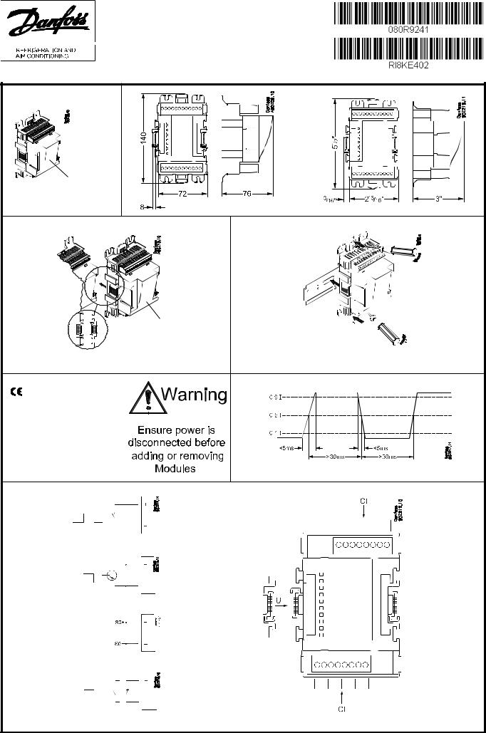 Danfoss AK-XM 107A Installation guide