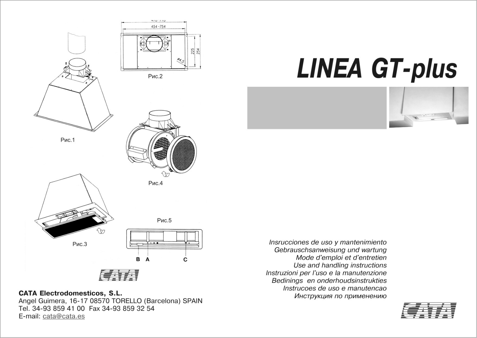 Cata GT Plus 45 WH User Manual