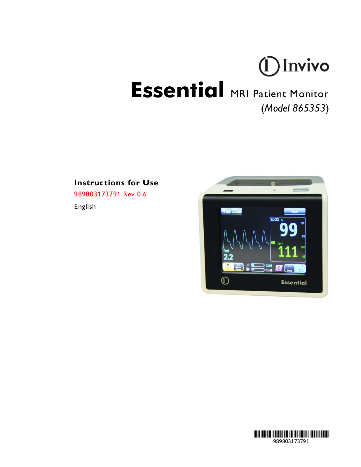 Invivo ESSENTIAL Users Manual