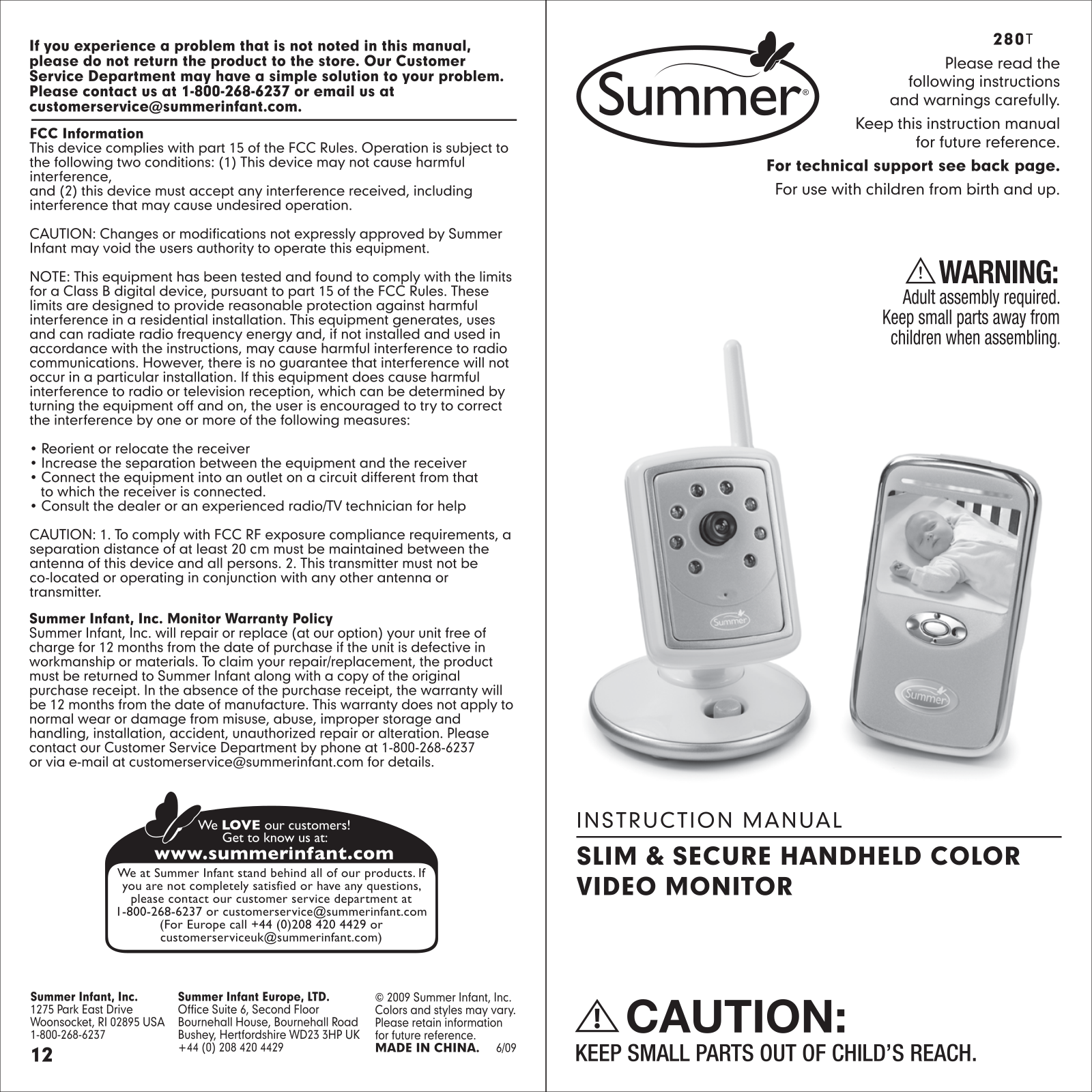 Summer Infant 280T Users Manual - ManualMachine.com
