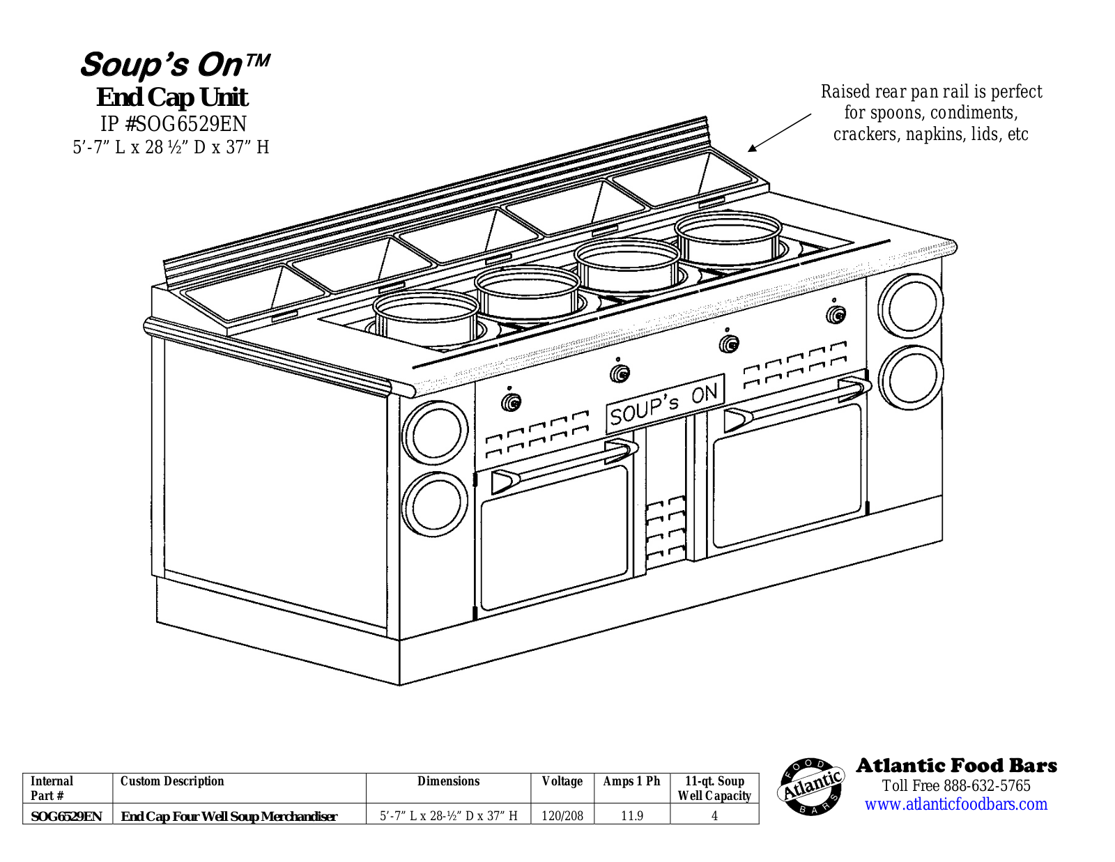 Atlantic Food Bar SOG6529EN User Manual