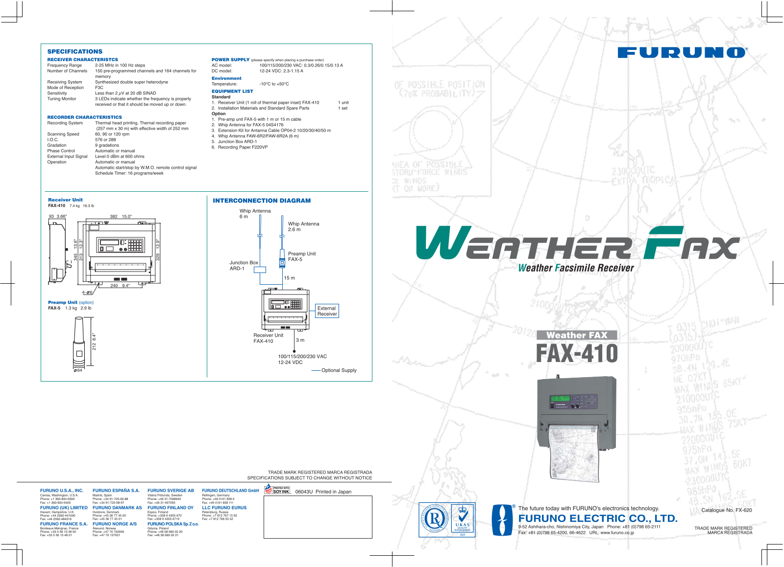 Furuno FAX410-AC, FAX410-DC Brochure