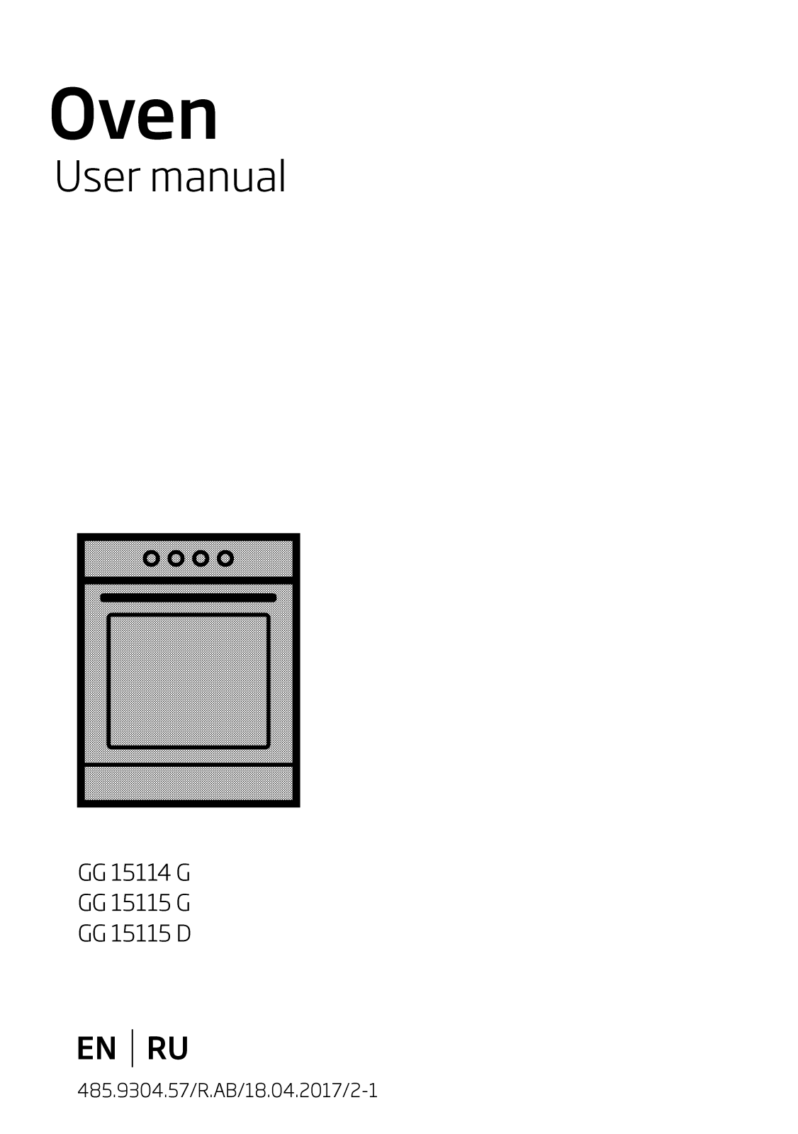 Beko GG15114G, GG15115G, GG15115D User manual