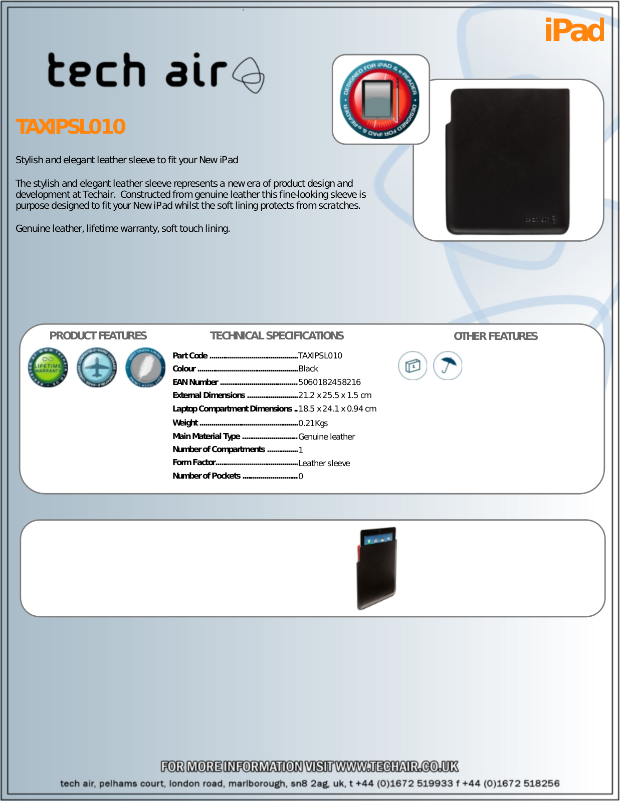Tech Air TAXIPSL010 Datasheet - ManualMachine.com