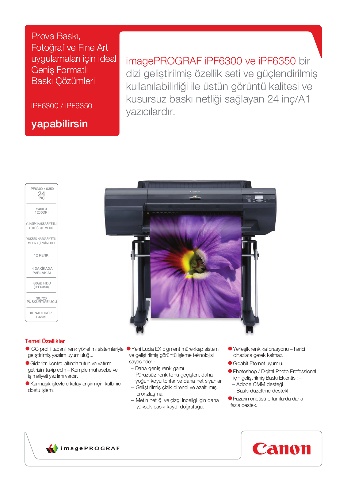 Canon IMAGEPROGRAF IPF6350, IMAGEPROGRAF IPF6300 BROCHURE