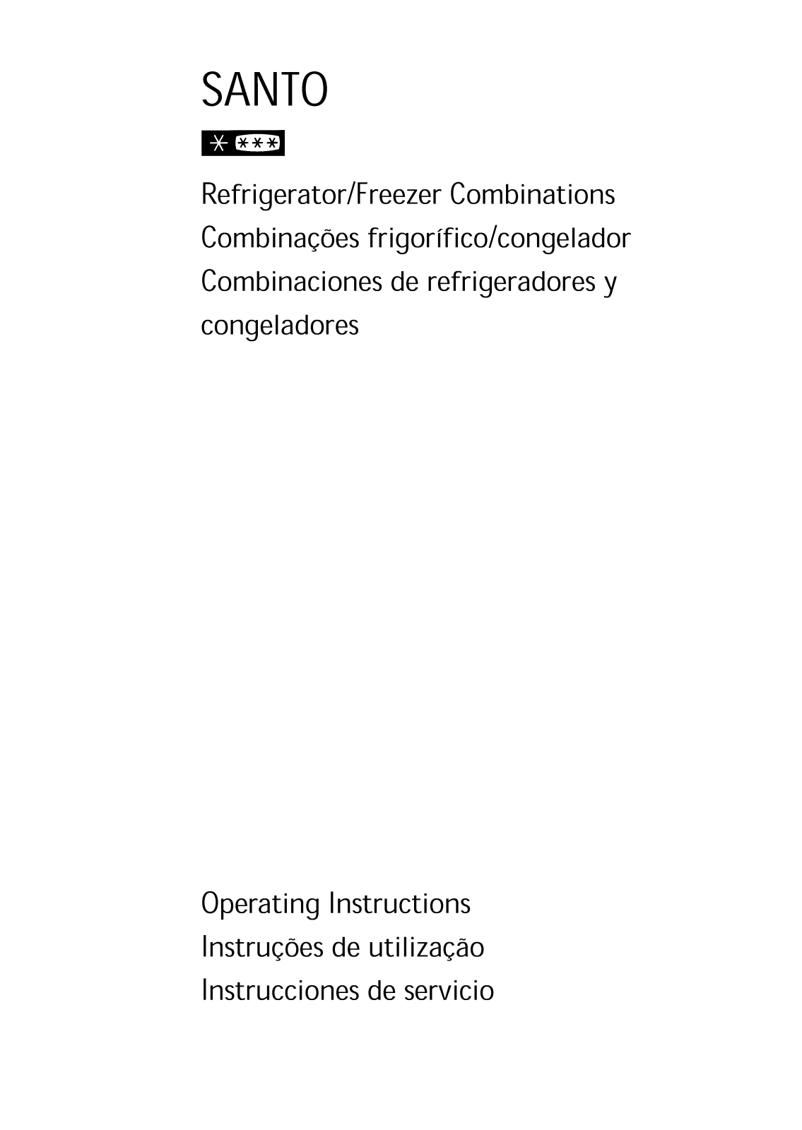 AEG-Electrolux SANTO3034KG7, SANTO3030KG7 User Manual