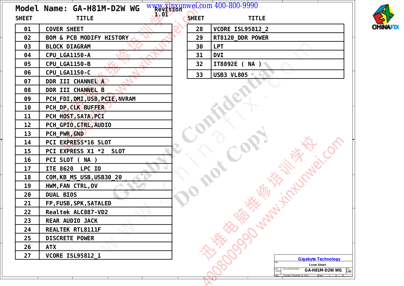 Gigabyte GA-H81M-D2WWG_R101 Schematics