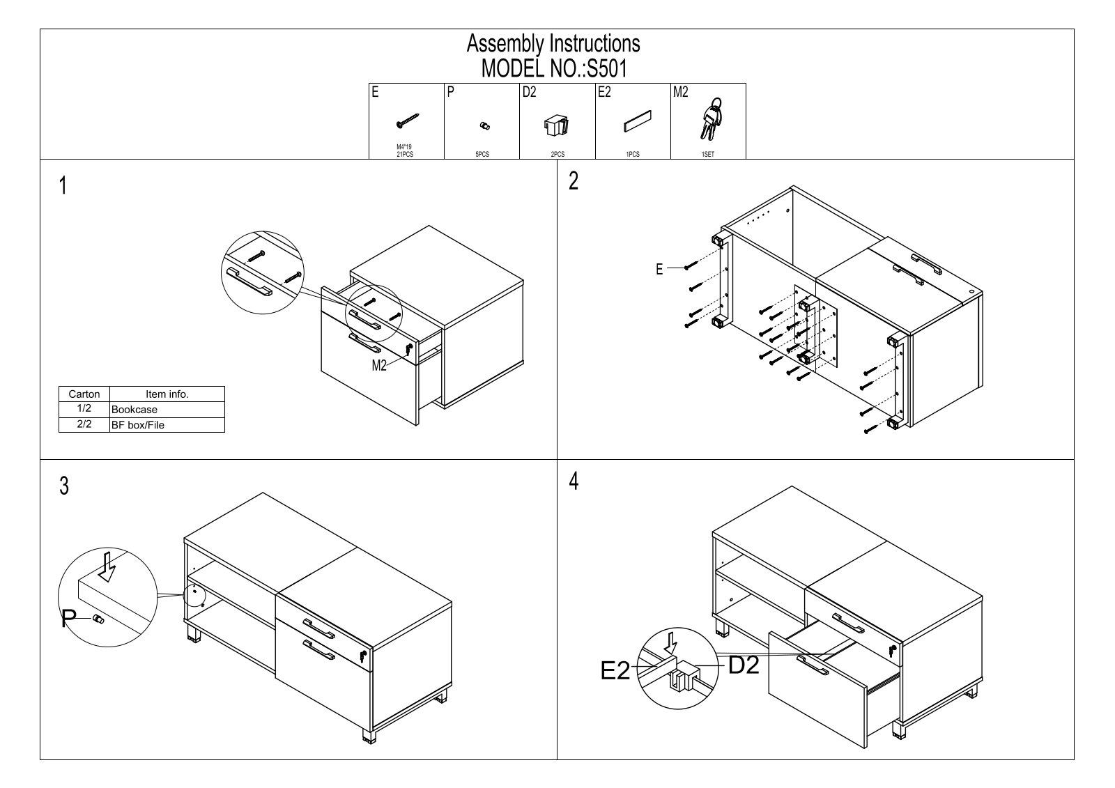 Boss S501 Assembly Guide