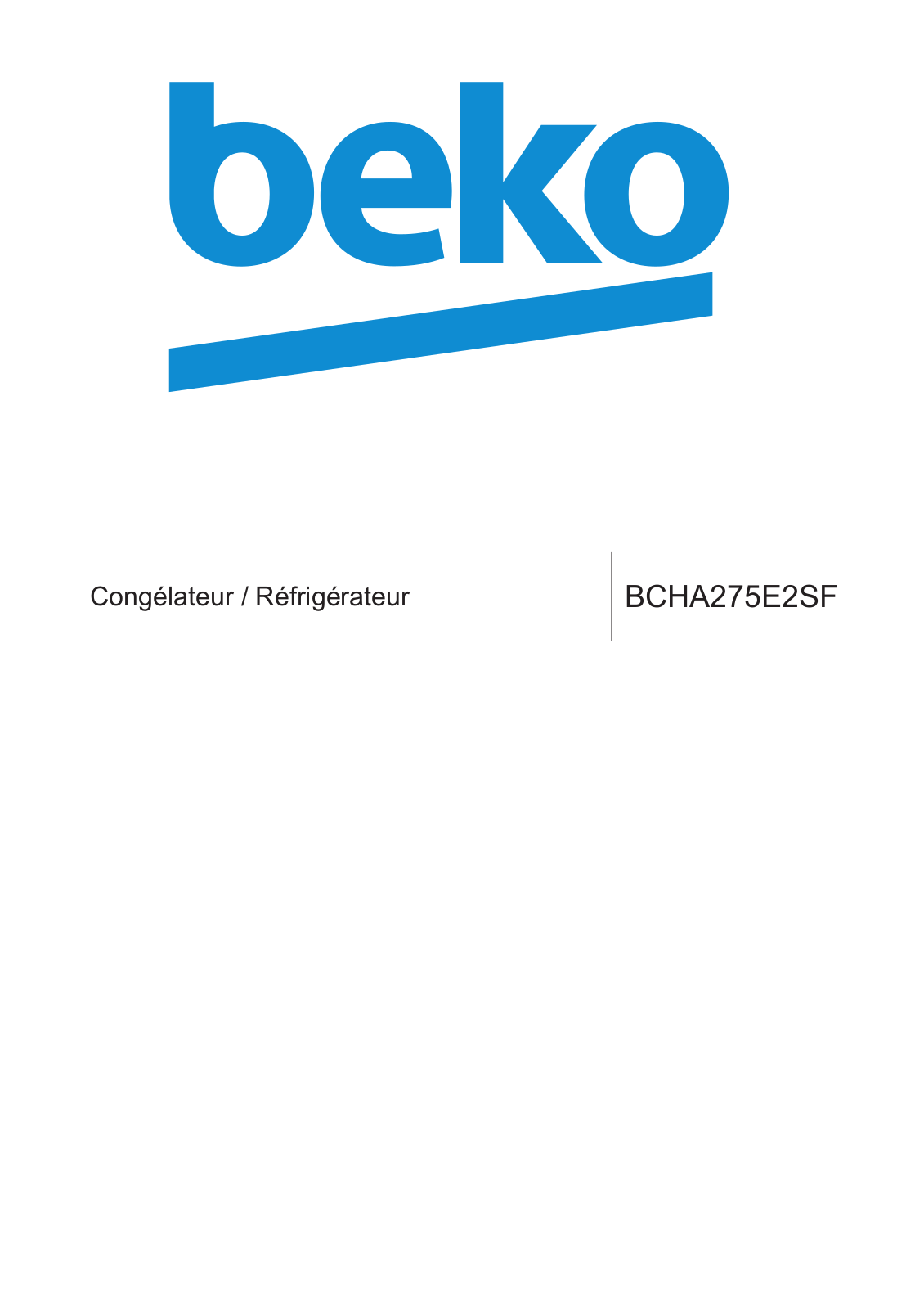 Beko BCHA275E2SF User manual