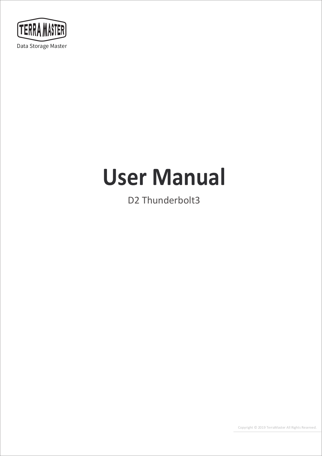 Terra Master D2 User Manual