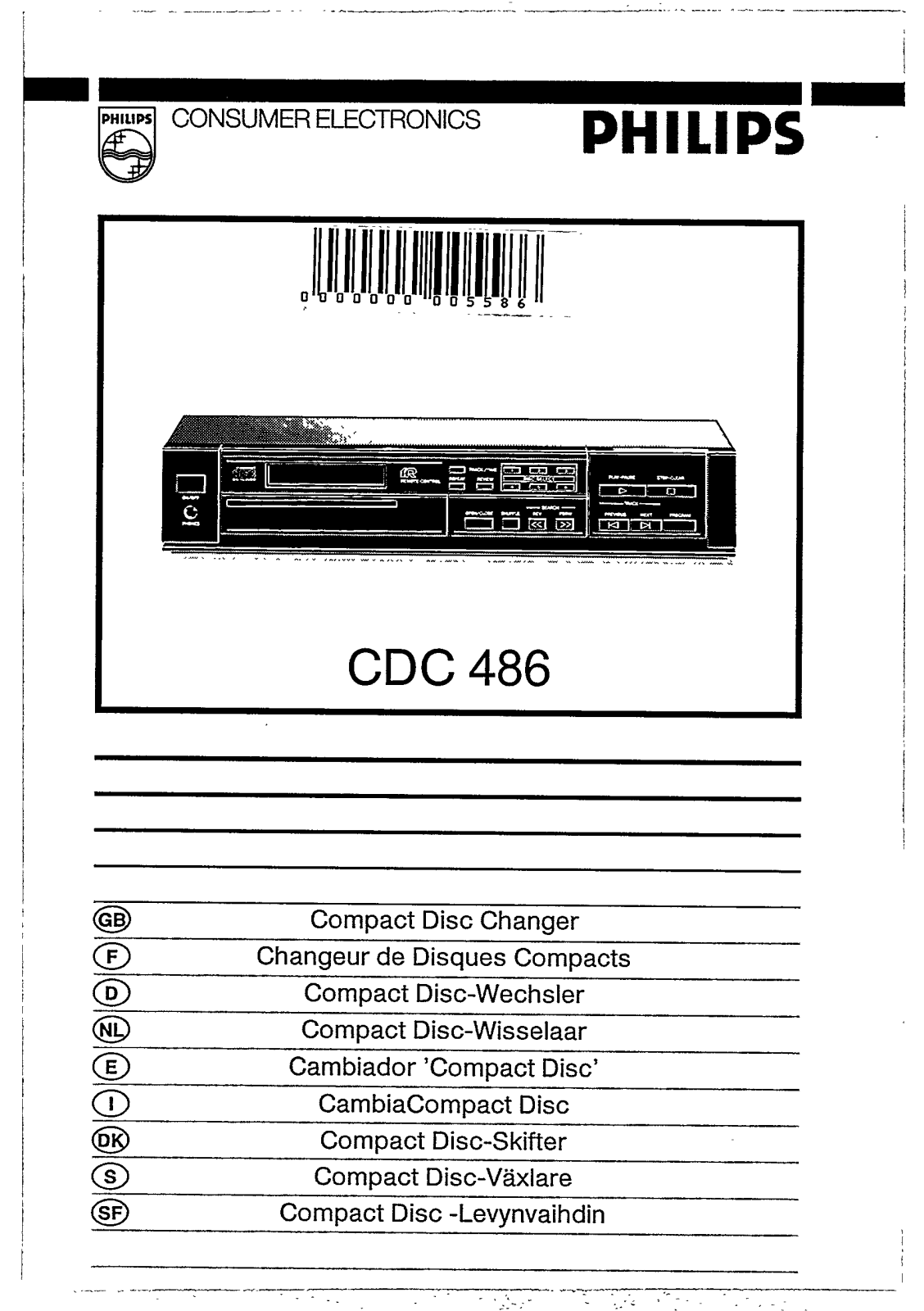 Philips CDC486 User Manual