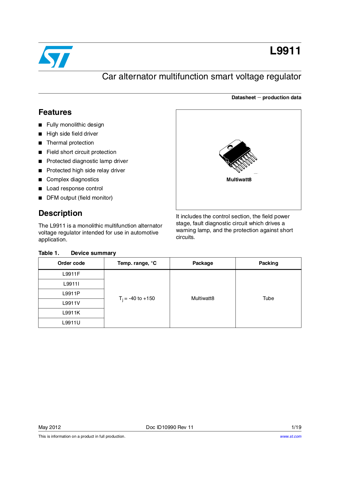 ST L9911 User Manual