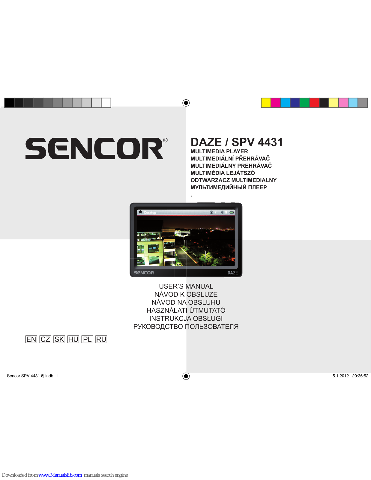 Sencor DAZE/SPV 4431 User Manual