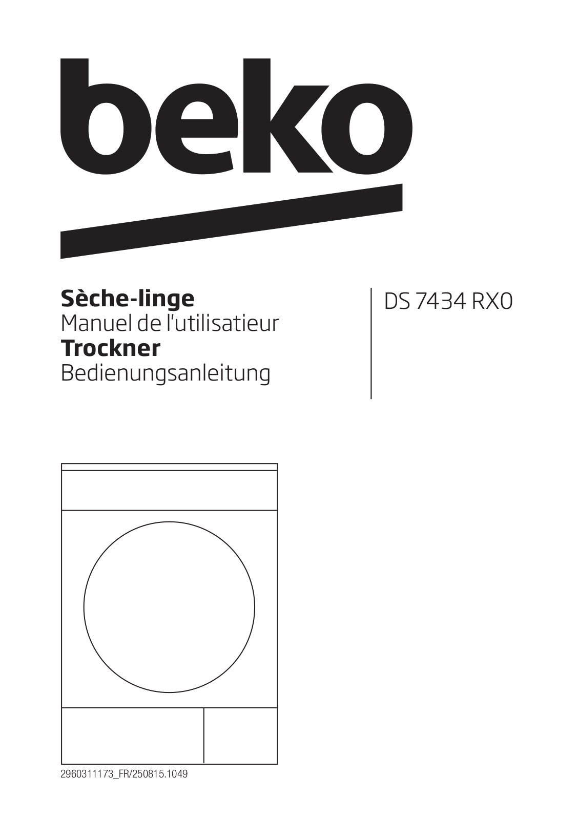 Beko DS 7434 RX0 User manual