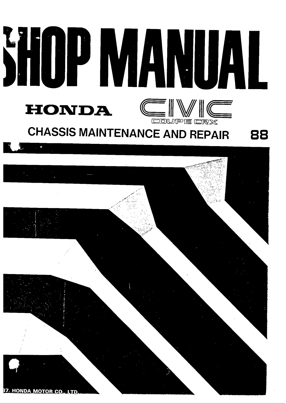 Honda CRX 1987-1988 User Manual